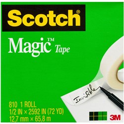 Scotch 810 Magic Tape 12mmx66m  