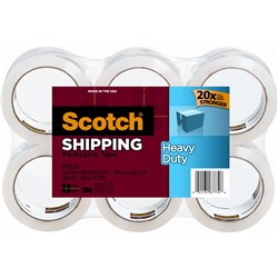 Scotch 3850-6 Packaging Tape 48mmx50m Heavy Duty Pack of 6