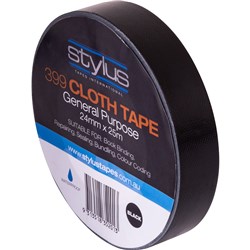 Stylus 399 Cloth Tape 24mmx25m Black  