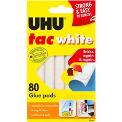UHU Tac Adhesive Adhesive Putties White Pack Of 80 