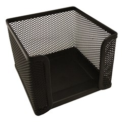 Esselte Mesh Memo Cube Holder Black 