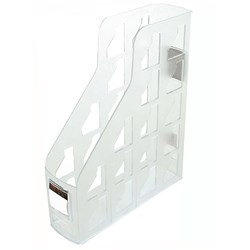 Metro 3462 Magazine Holder A4 Snow / Crystal  