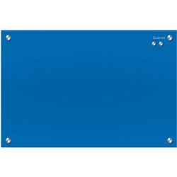 Quartet Infinity Glass Board 450x600mm Blue  