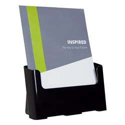 Deflecto Brochure Holder A4 Sustainable Office 60% Recycled Black