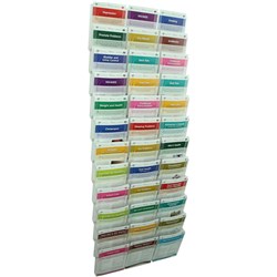 Esselte Cliplock Wall System A5 Brochure Holder 12 Tier 36Xa5 Pockets