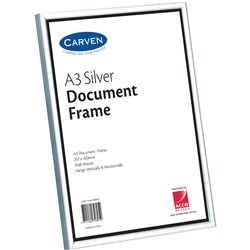 Carven Certificate Frame A3 Silver  