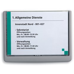 Durable Click Sign Door Sign A5 210x149mm Grey 