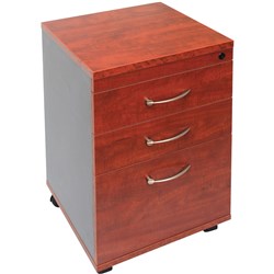 Rapid Manager Melamine Mobile Pedestal 2 Drawer 1 Filing Drawer Appletree & Ironstone