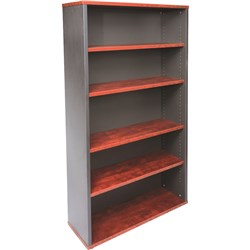 Rapid Manager 4 Shelf Bookcase 1800Hx900Wx315mmD Appletree & Ironstone