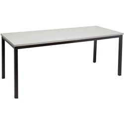 Rapidline Steel Frame Table 1800W x 900D x 730mmH Grey Top Black Frame