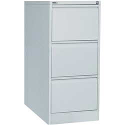 Rapidline Go Vertical Filing Cabinet 3 Drawer 460W x 620D x 1016mmH Silver Grey