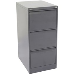 Rapidline Go Vertical Filing Cabinet 3 Drawer 460W x 620D x 1016mmH Graphite Ripple