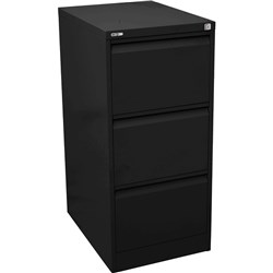 Rapidline Go Vertical Filing Cabinet 3 Drawer 460W x 620D x 1016mmH Black Ripple