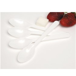 Marbig Disposable Plastic Teaspoons Pack of 100  