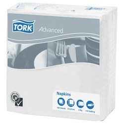 Tork Luncheon Napkins 2 Ply 100 Sheets White Pack of 100