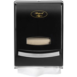 Regal Slim Hand Towel Dispenser Black Plastic 