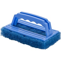 Cleanlink Heavy Duty Scourer with Handle Blue 