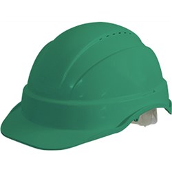 Maxisafe Vented Hard Hat Sliplock Harness Green  