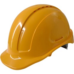 Maxisafe Vented Hard Hat Sliplock Harness Yellow  