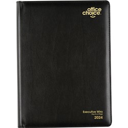 Office Choice Executive Diary Wiro Quarto Day To Page Black