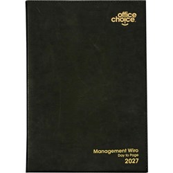 Office Choice Management Diary A4 Day To Page Black 