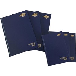 Office Choice Commercial Diary A5 Day To Page Blue 