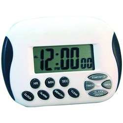 Carven Digital Timer White And Grey  