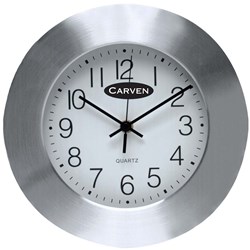 Carven Wall Clock 25cm Aluminium Frame  