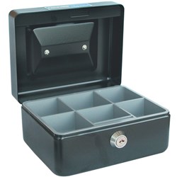 Esselte Classic Cash Box No.6 152 x 118 x 80mm Black 