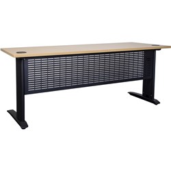 Summit Straight Desk 1500W x 750D x 725mmH Beech / Black