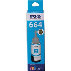 Epson T664 EcoTank Ink Refill Bottle Cyan