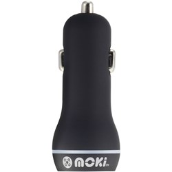 Moki Dual USB Car Charger Black