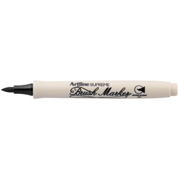 Artline Supreme Brush Markers Black Box of 12 