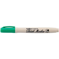 Artline Supreme Brush Markers Green Box of 12 