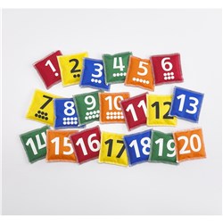 Edx Education Number Bean Bags 1-20 Set 
