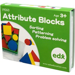 EDX Education Attribute Blocks Pack of 60