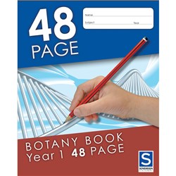 Sovereign Exercise Book Year 1 225x175mm Ruled 48 Page Botany  