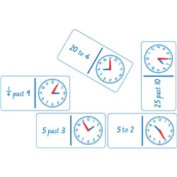 TFC Dominoes Game Clock Analogue/Numbers  