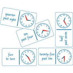 TFC Dominoes Game Clock Analogue/Words  