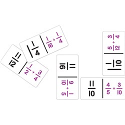 TFC Dominoes Game Fraction Addition  