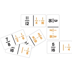 TFC Dominoes Game Fraction/Subtraction  