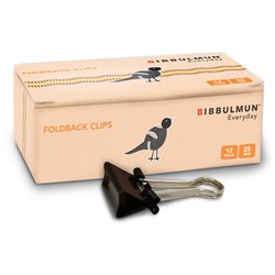 Bibbulmun Foldback Clip 25mm Box of 12