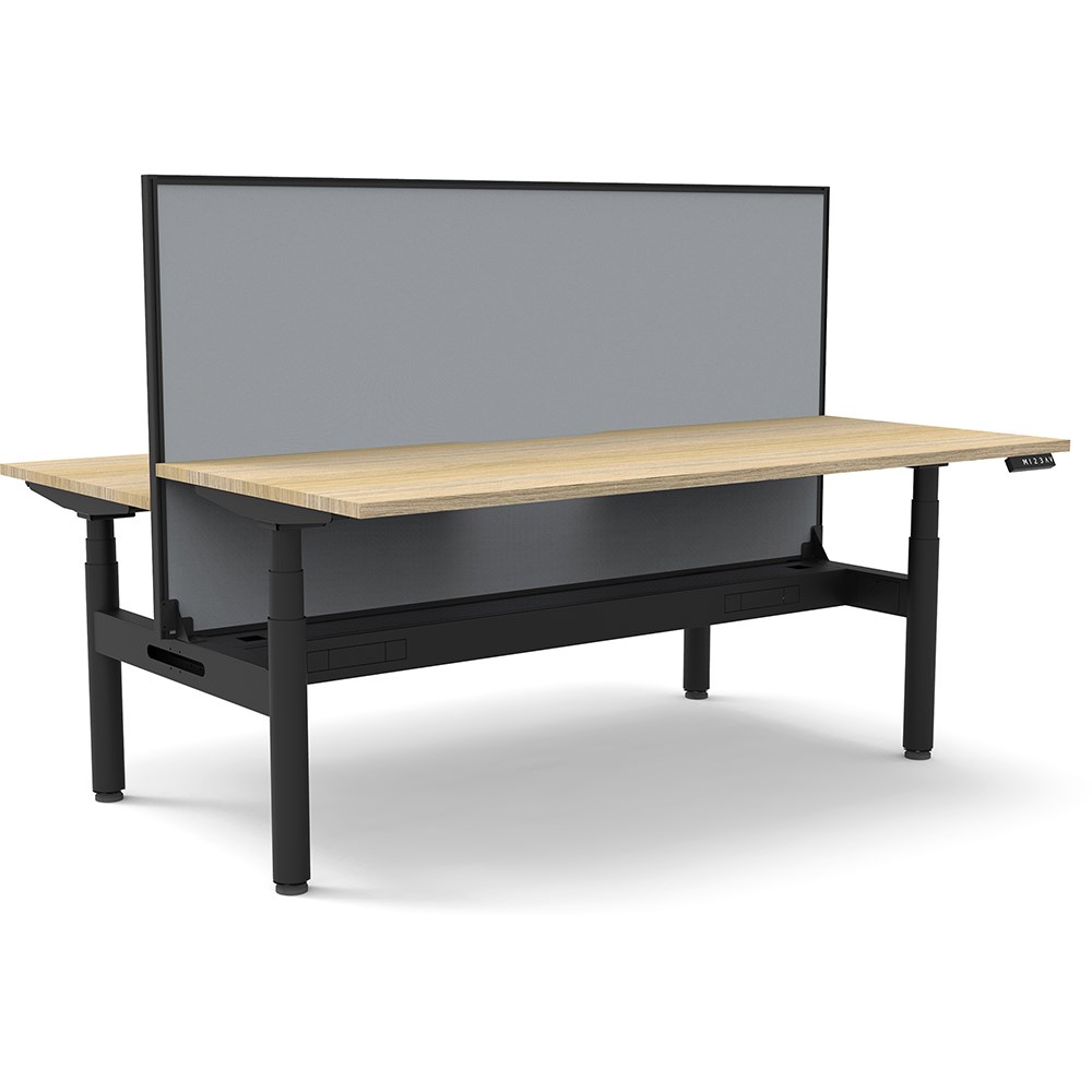 Back To Back Cable Racks Office Furniture - Rapidline Halo+ Back to Back Workstation+Screen ...